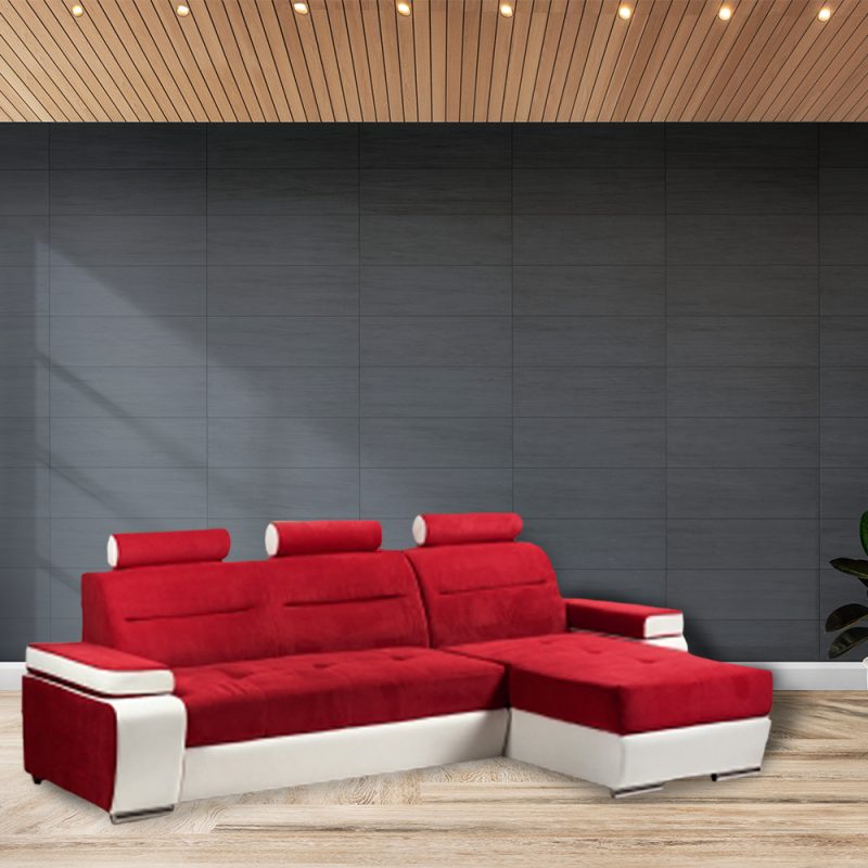 Coltar extensibil, modular cu lada depozitare Ares Red