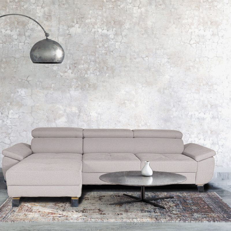 Coltar modular, extensibil, cu peninsula, Aryna, Gri