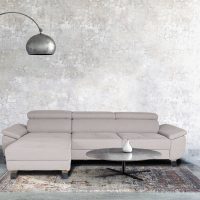 Coltar modular, extensibil, cu peninsula, Aryna, Gri
