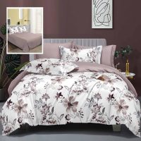 Lenjerie de pat elegance 6 piese cu cearsaf (lec8)