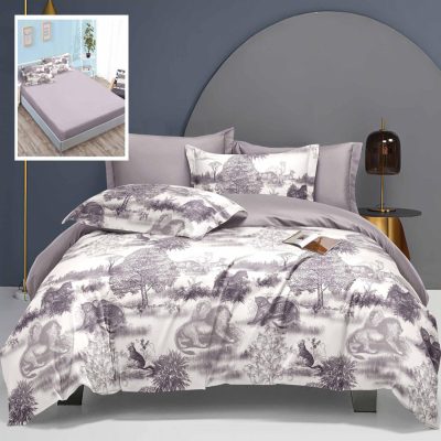 Lenjerie de pat elegance 6 piese cu husa (leh10)