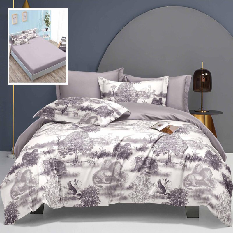 Lenjerie de pat elegance 6 piese cu husa (leh10)
