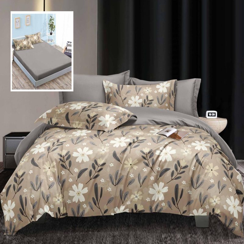 Lenjerie de pat elegance 6 piese cu husa (leh13)
