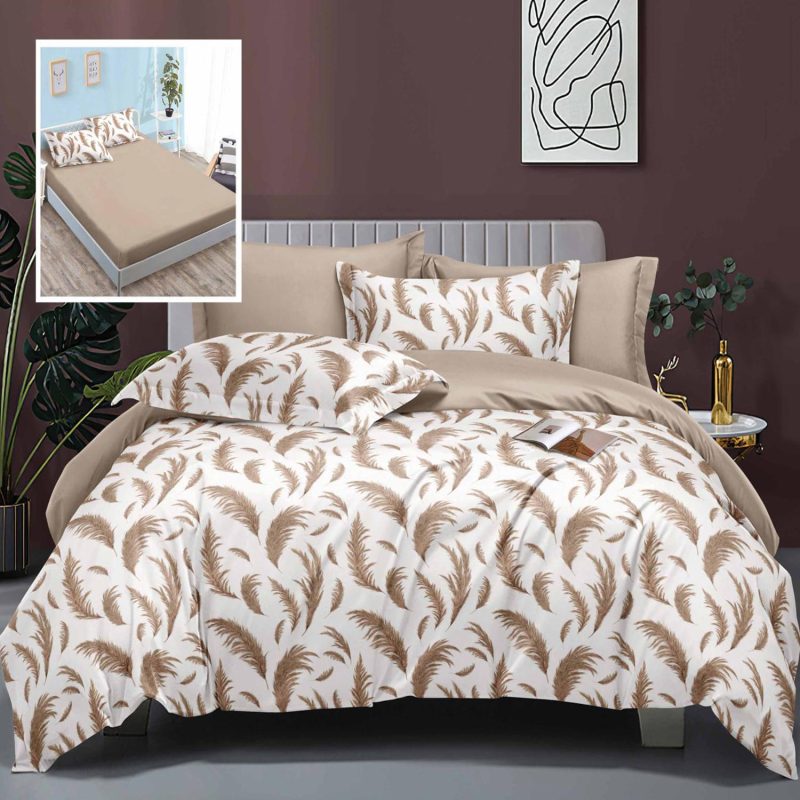 Lenjerie de pat elegance 6 piese cu husa (leh21)