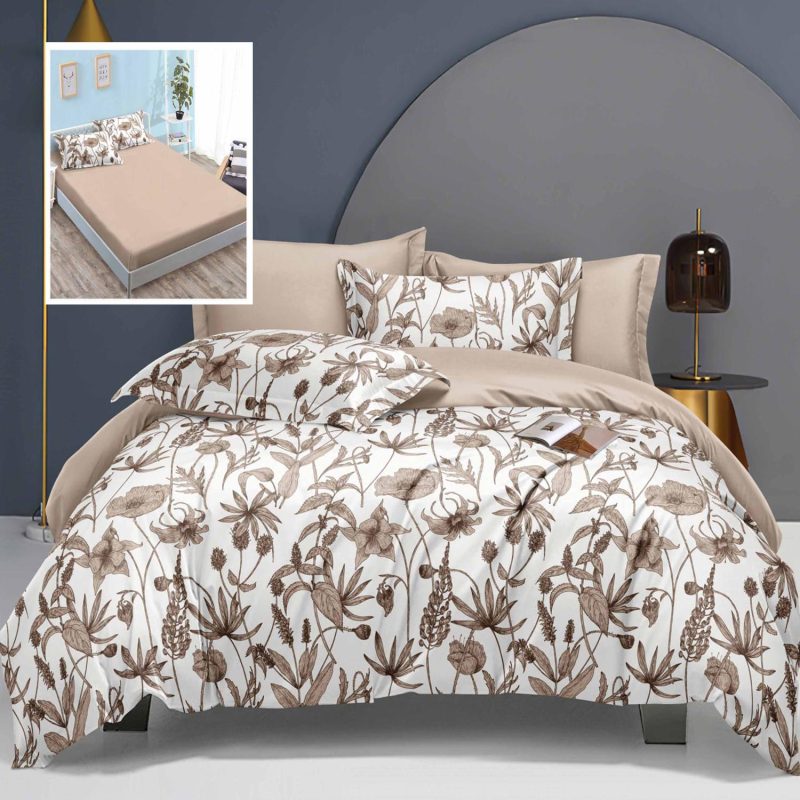 Lenjerie de pat elegance 6 piese cu husa (leh3)