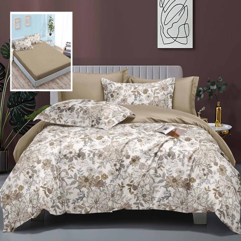 Lenjerie de pat elegance 6 piese cu husa (leh6)