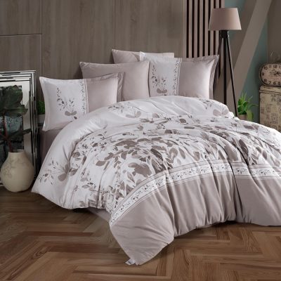 Lenjerie de pat ranforce clasy king size (falmari)
