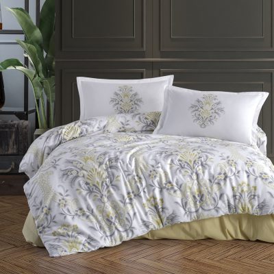 Lenjerie de pat ranforce clasy king size (liya v1)