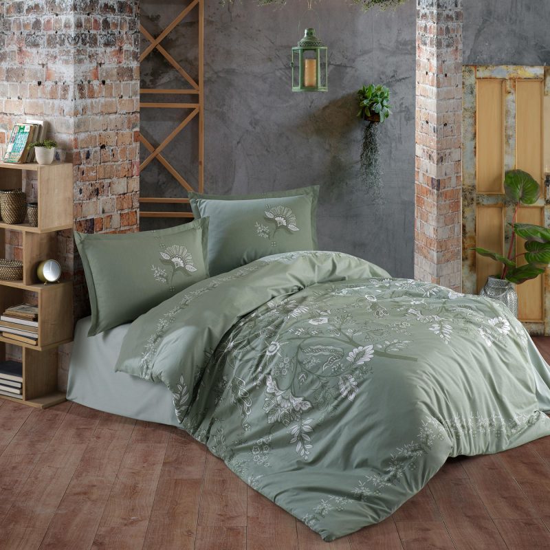 Lenjerie de pat ranforce clasy king size (mohana v1)