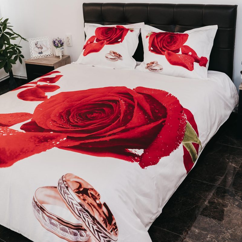 Lenjerie de pat ranforce clasy king size (rnf_12)