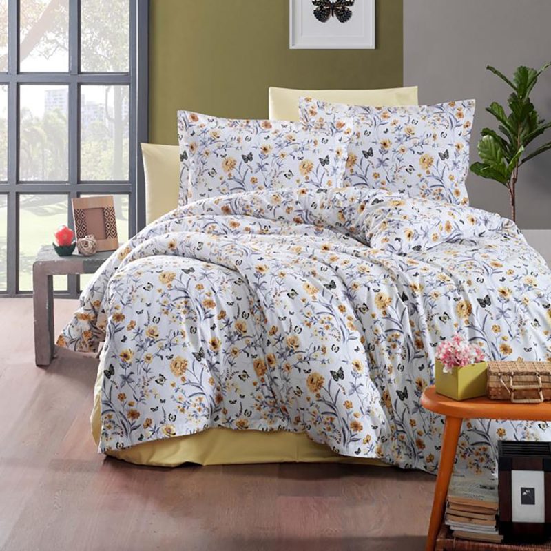 Lenjerie de pat ranforce clasy king size (rnf_22)