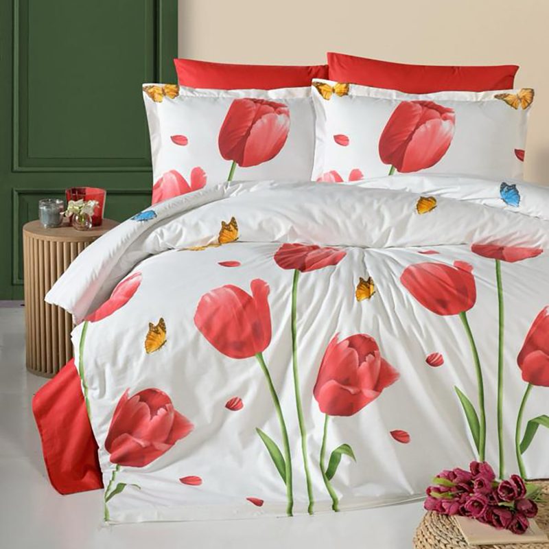Lenjerie de pat ranforce clasy king size (rnf_25)