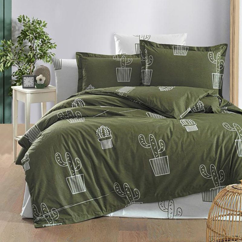 Lenjerie de pat ranforce clasy king size (rnf_34)
