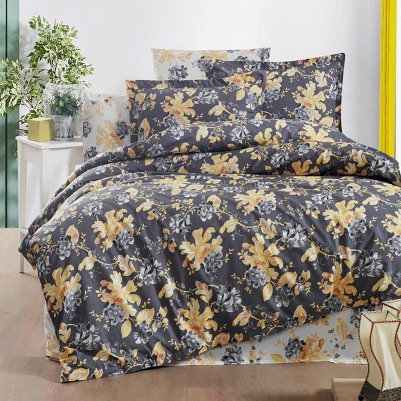 Lenjerie de pat ranforce clasy king size (rnf_42)