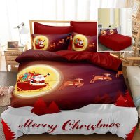 Lenjerie pat finet 3d 6 piese craciun f-xmas57