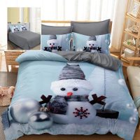 Lenjerie pat finet 3d 6 piese craciun f-xmas63