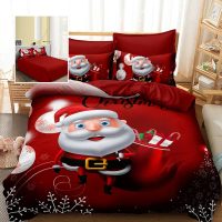 Lenjerie pat finet 3d 6 piese craciun f-xmas68