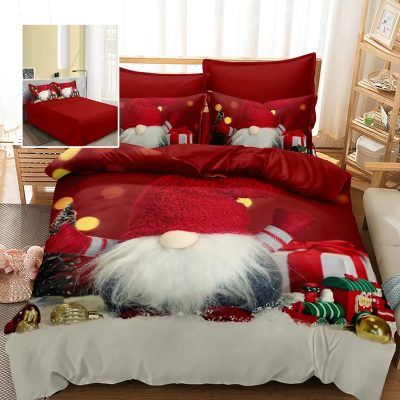 Lenjerie pat finet 3d 6 piese craciun f-xmas85