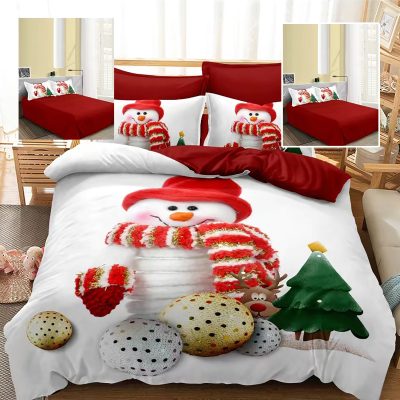 Lenjerie pat finet 3d 6 piese craciun f-xmas94
