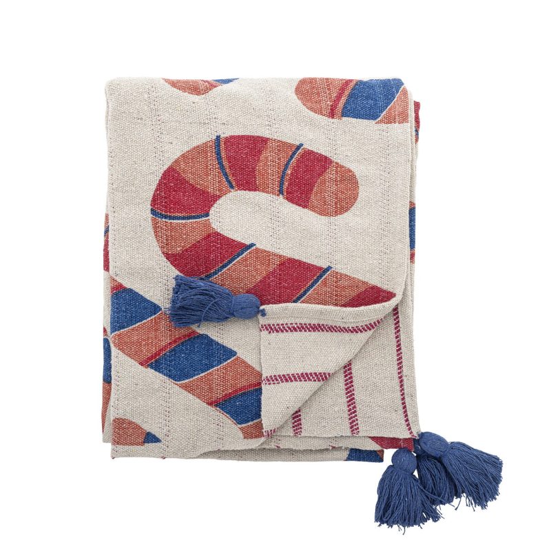 Patura, Bloomingville, Candice, 160x130 cm, amestec bumbac, multicolor