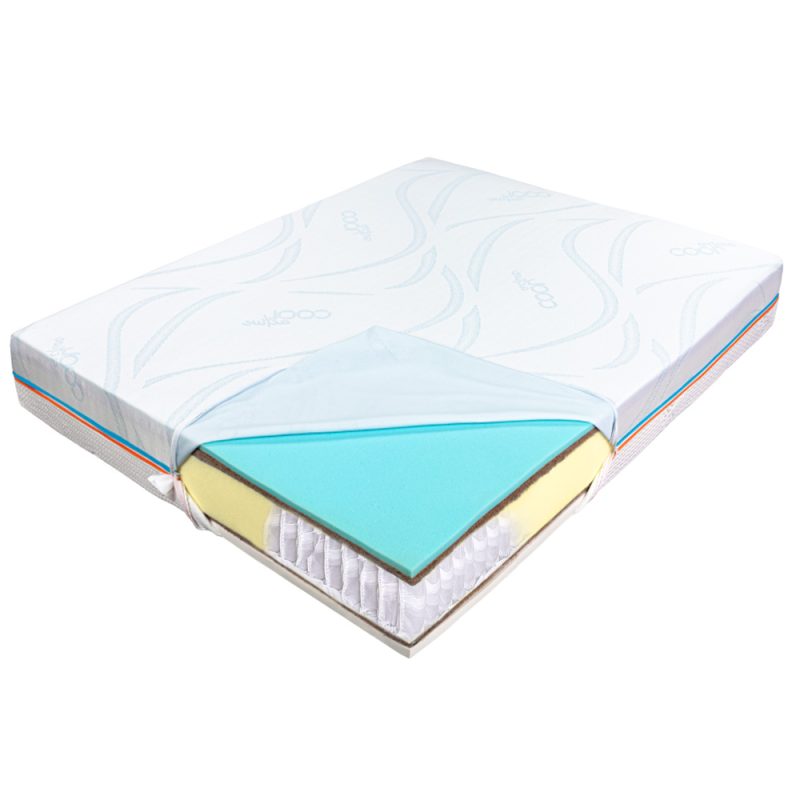 Saltea de pat cu Arcuri Pocket 90×200- Bio Cocos, Latex, Thermo Dream
