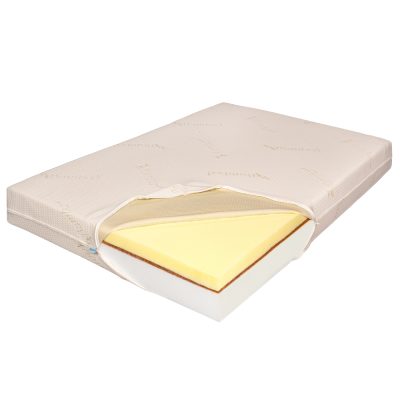 Saltea de Pat Ortopedica Memory 7 cm HD, Bio Cocos, Bio Bambus, 14+2+7, 120x200
