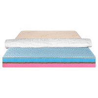Saltea de pat Ortopedica pentru copii, 90x200 - Latex, Cocos, Husa Bumbac, Econatura