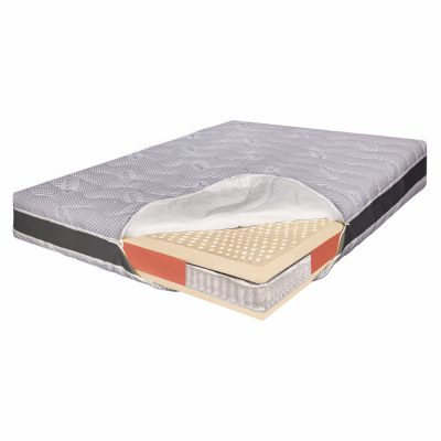 Saltea pat Ortopedica cu Arcuri Pocket, 140×200 – 100% Latex, Ioni de Argint, 26 cm, Hotel Range
