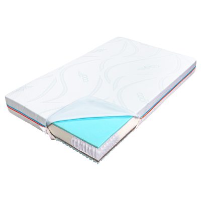 Saltea pentru copii, cu Arcuri Pocket, 160x200- Bio Cocos, Latex, Econatura