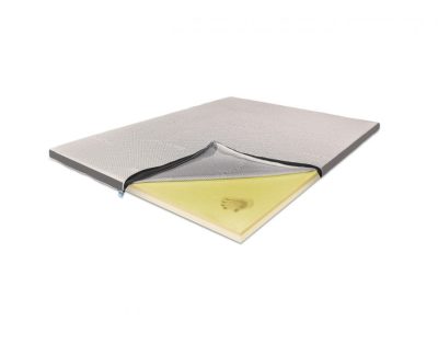 Topper Saltea Memory 4+2 Argentum, 180 x 200 cm