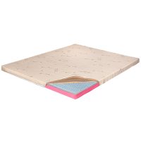 Topper Saltea Ortopedic 100x200 - Latex 6+2+1 cm, Husa Bio Bumbac, Hotel Range