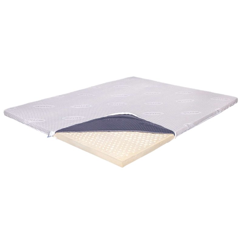 Topper Saltea Ortopedic 180x190 - Latex 5.5 cm, Husa cu Ioni de Argint
