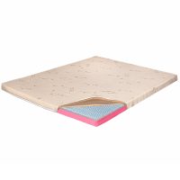 Topper Saltea Ortopedic 90x190 - Latex 6+2+1 cm, Husa Bio Bumbac, Hotel Range