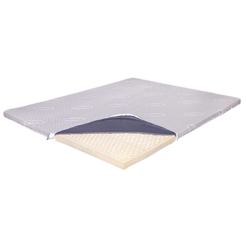 Topper Saltea Ortopedic 90x200 - Latex 5.5 cm, Husa cu Ioni de Argint