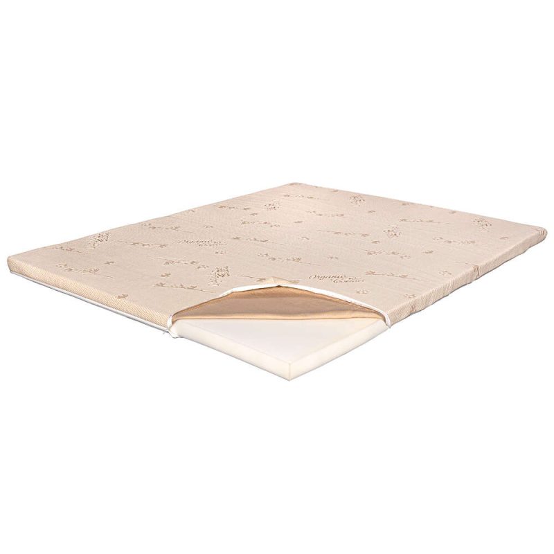 Topper Saltea Super Ortopedic, 6.5 cm, Bio Bumbac, 90 x 200 cm
